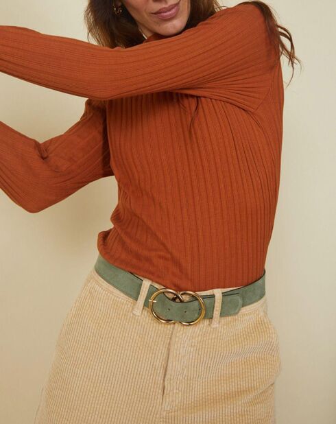 Sous- Pull en Coton Bio Tessala noisette