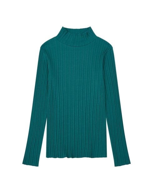Sous- Pull en Coton Bio Tessala vert sapin