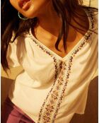 Blouse Thais blanc cassé