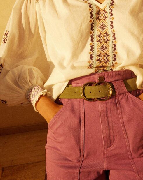Blouse Thais blanc cassé