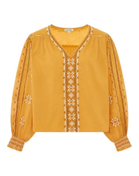 Thais honigfarbene Bluse