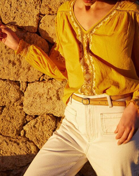 Blouse Thais miel