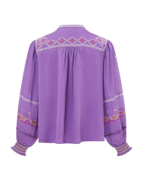 Theos violette Bluse