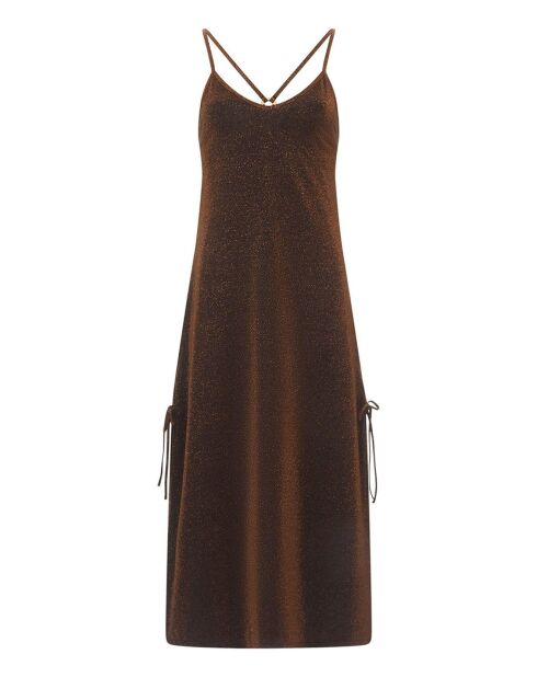 Rotbraunes Slipdress Vega