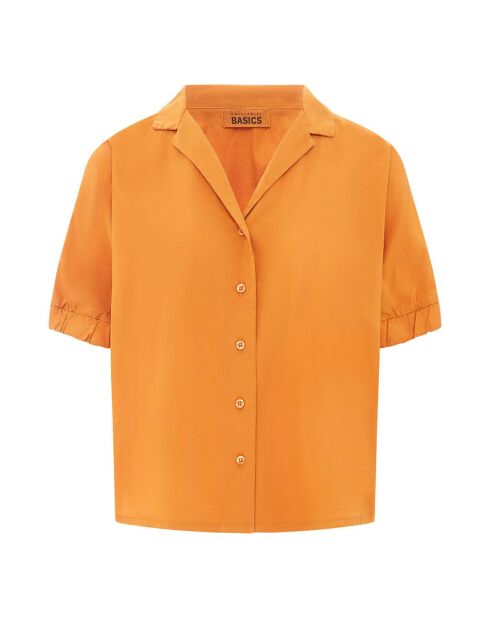 Camisa Velma sienna de algodón orgánico