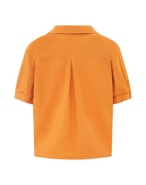 Camisa Velma sienna de algodón orgánico