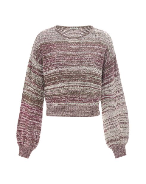 Violett melierter Verra-Pullover