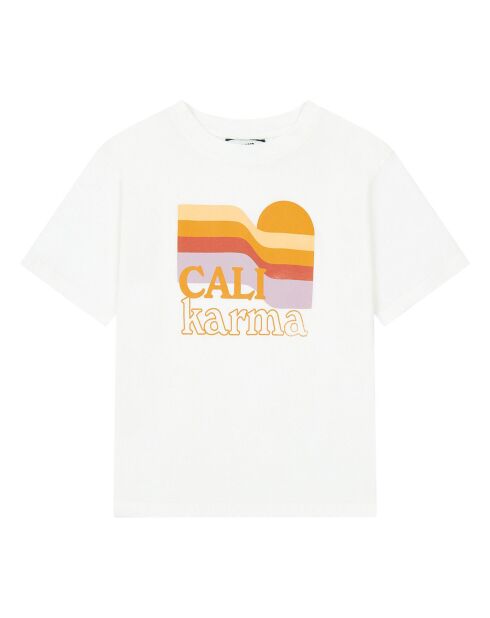 T-Shirt en Coton Bio Amber blanc cassé