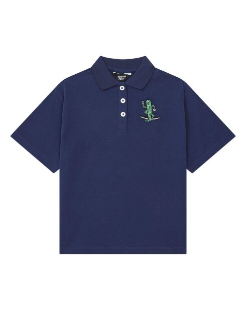 Polo en Coton Bio Ben bleu marine