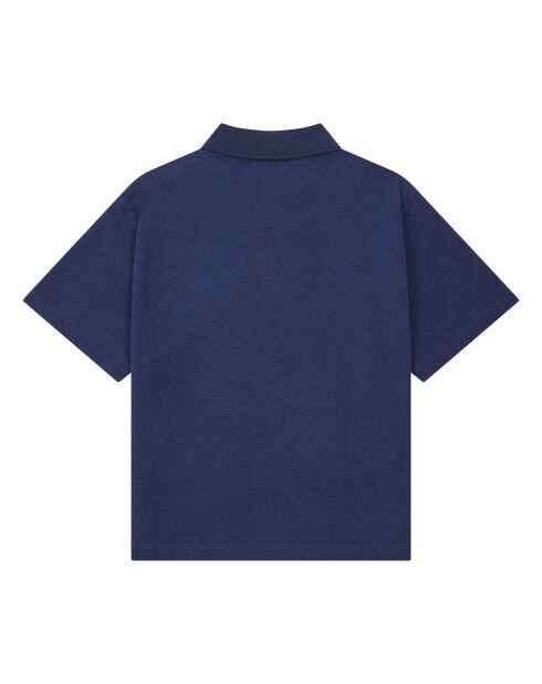 Polo en Coton Bio Ben bleu marine