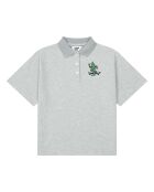 Polo en Coton Bio Ben gris chiné
