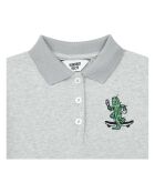 Polo en Coton Bio Ben gris chiné