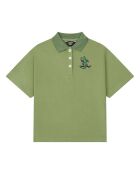 Polo en Coton Bio Ben vert olive