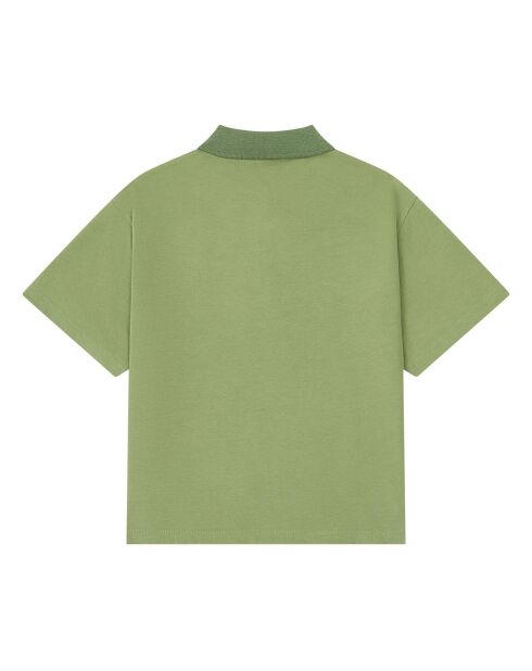 Polo en Coton Bio Ben vert olive