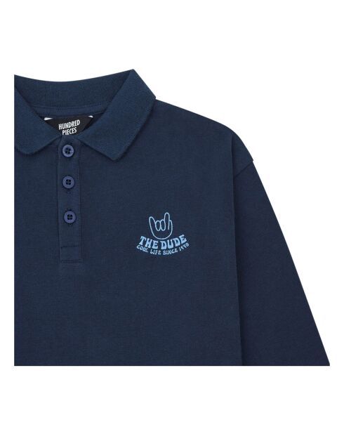 Polo en Coton Bio Benny bleu marine