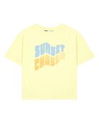 Camiseta Capitol de algodón orgánico amarillo limón