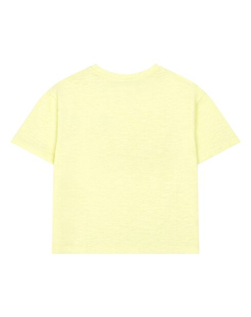 Camiseta Capitol de algodón orgánico amarillo limón