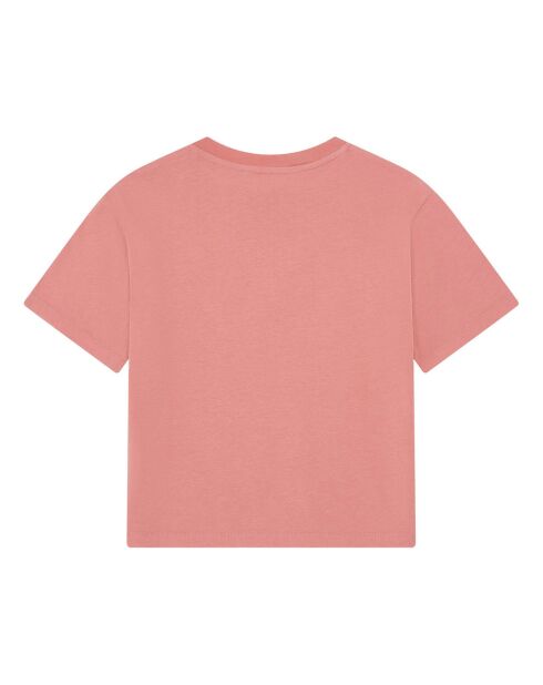 Camiseta de manga corta de algodón rosa Capitol