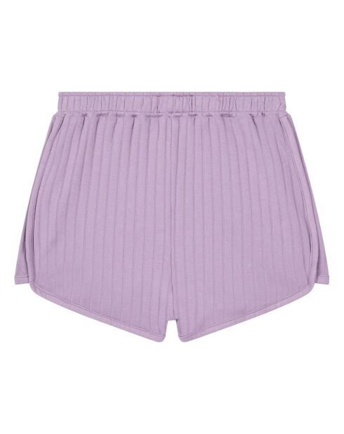 Pantalones cortos de algodón orgánico Purple Ellyn