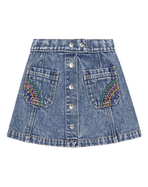 Jupe Fire denim bleached