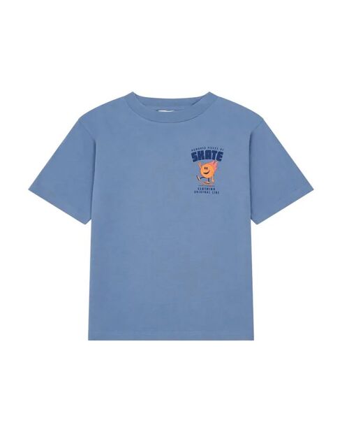 T-Shirt en Coton Bio Goonies bleu jean