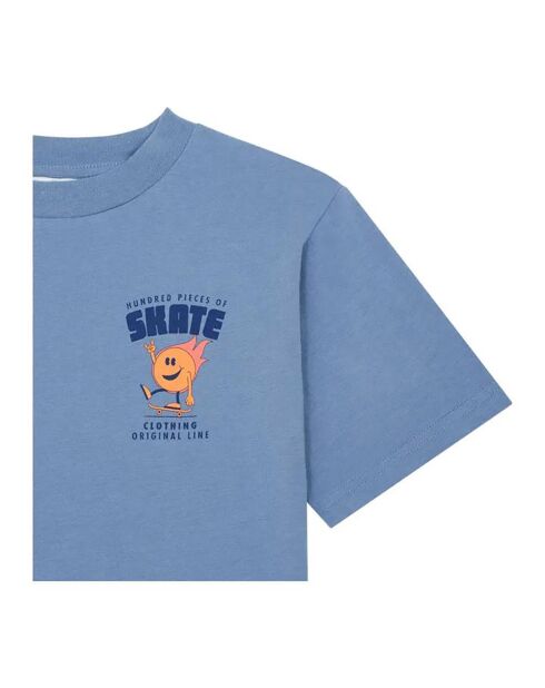 T-Shirt en Coton Bio Goonies bleu jean