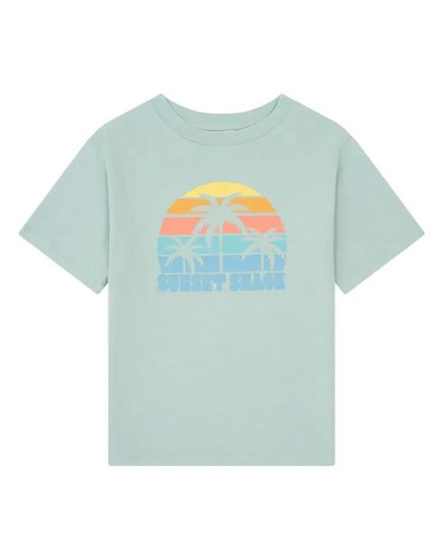 Camiseta de algodón orgánico Goonies Water Green