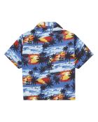 Chemisette Honolulu bleue