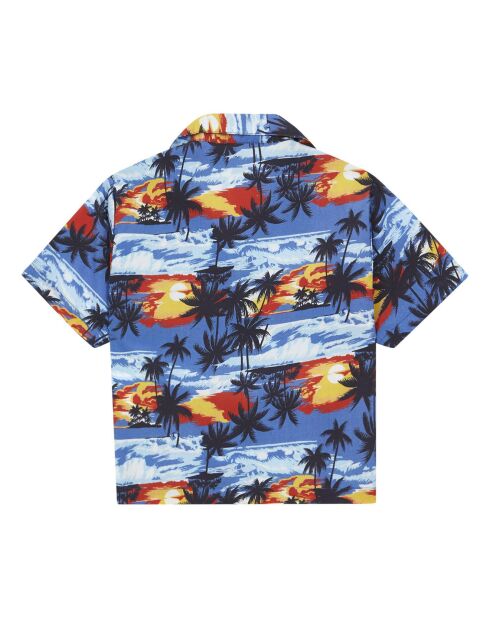Chemisette Honolulu bleue