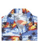 Chemisette Honolulu bleue