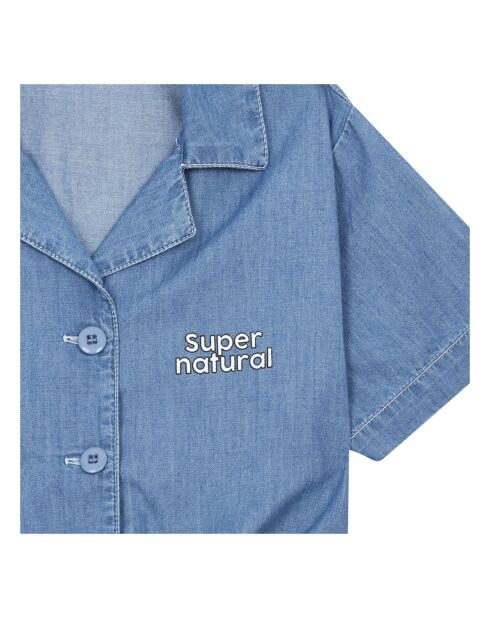 Chemisette Honolulu denim stonewashed