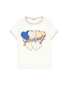 T-Shirt en Coton Bio Hullahoop blanc cassé