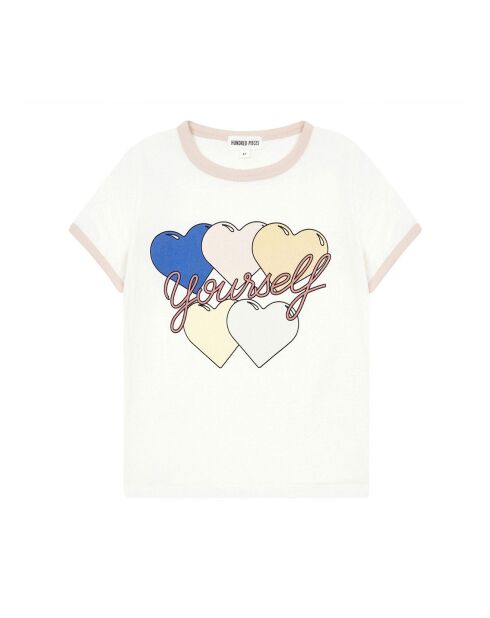 T-Shirt en Coton Bio Hullahoop blanc cassé