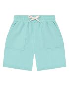 Short en Coton Bio Jerry bleu turquoise