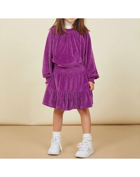 Jupe en Coton Bio Julia rose fuschia