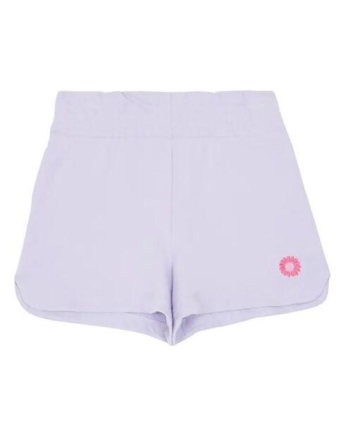 Pantalones cortos Lamii lila en mezcla de algodón