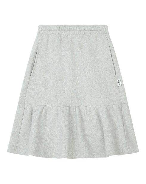 Jupe en Coton Bio Lisa gris chiné
