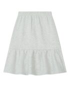 Jupe en Coton Bio Lisa gris chiné