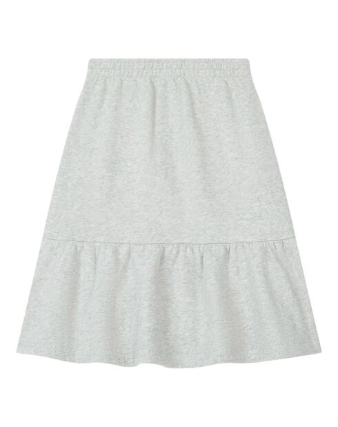 Jupe en Coton Bio Lisa gris chiné