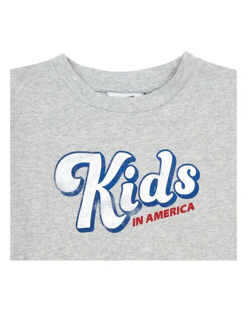 Camiseta Lori de algodón orgánico en gris jaspeado