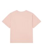 T-Shirt en Coton Bio Lourdes rose poudré