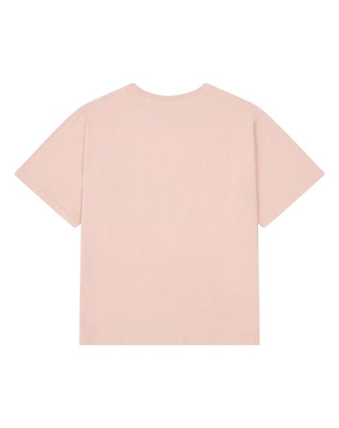 T-Shirt en Coton Bio Lourdes rose poudré
