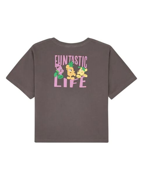 Camiseta Lourdes de algodón orgánico negra