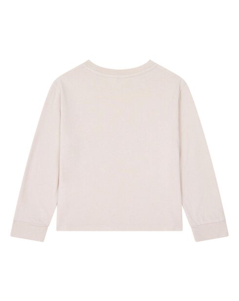 T-Shirt en Coton Bio Lucky rose pâle