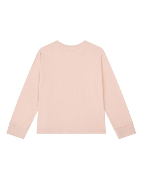 Camiseta Lucky rosa empolvado