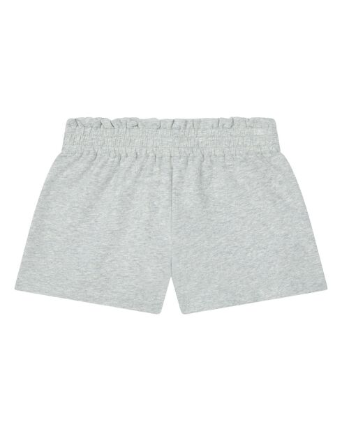Pantalones cortos Milly de algodón orgánico en gris jaspeado