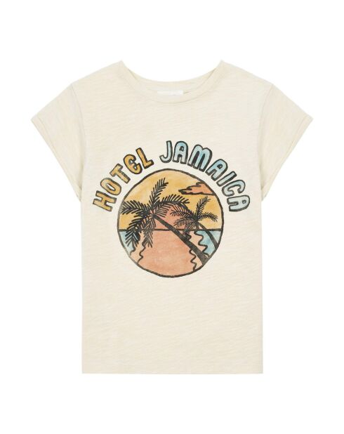 T-Shirt en Coton Bio Navaro mastic