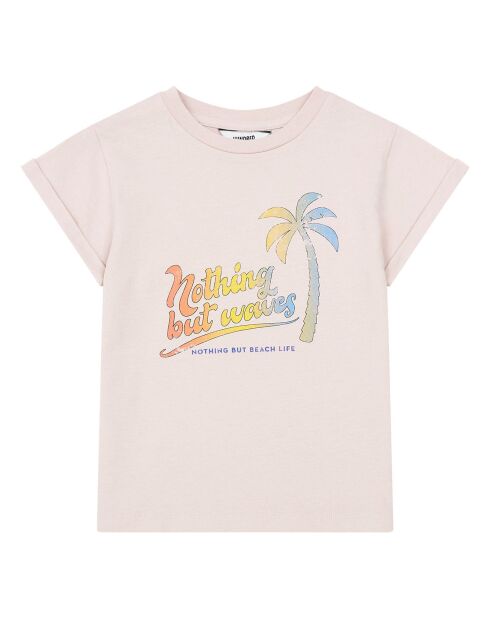 Camiseta Navaro de algodón orgánico rosa pálido