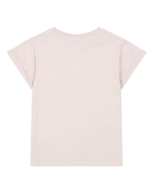 Camiseta Navaro de algodón orgánico rosa pálido