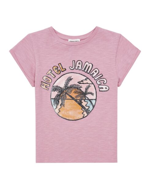 T-Shirt en Coton Bio Navaro rose